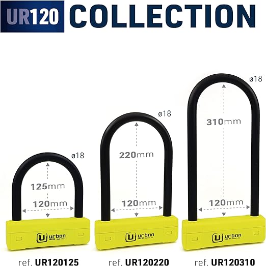Urban Security UR120125 Motorcycle U Lock - Security Level 20 - Shop name