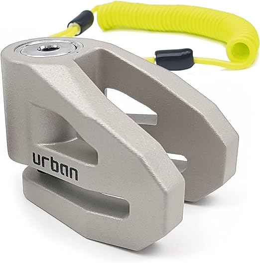 Urban Security UR208T Motorcycle Disc Lock + Reminder Cable - Security Level 10 - Shop name