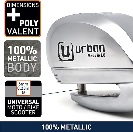 Urban Security UR22 Motorcycle Disc Lock With Alarm - Security Level 11 - Shop name