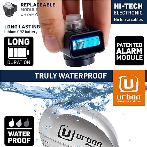 Urban Security UR22 Motorcycle Disc Lock With Alarm - Security Level 11 - Shop name