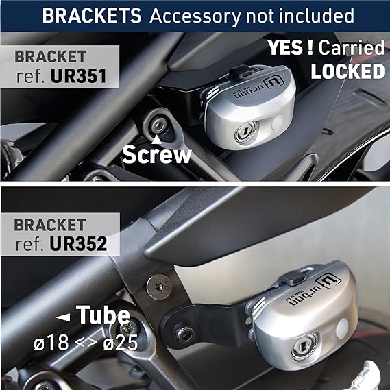 Urban Security UR22 Motorcycle Disc Lock With Alarm - Security Level 11 - Shop name