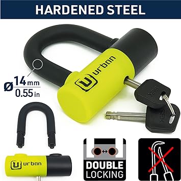 Urban Security UR59 Motorcycle Disc Lock + Reminder Cable - Security Level 10 -  Shop name
