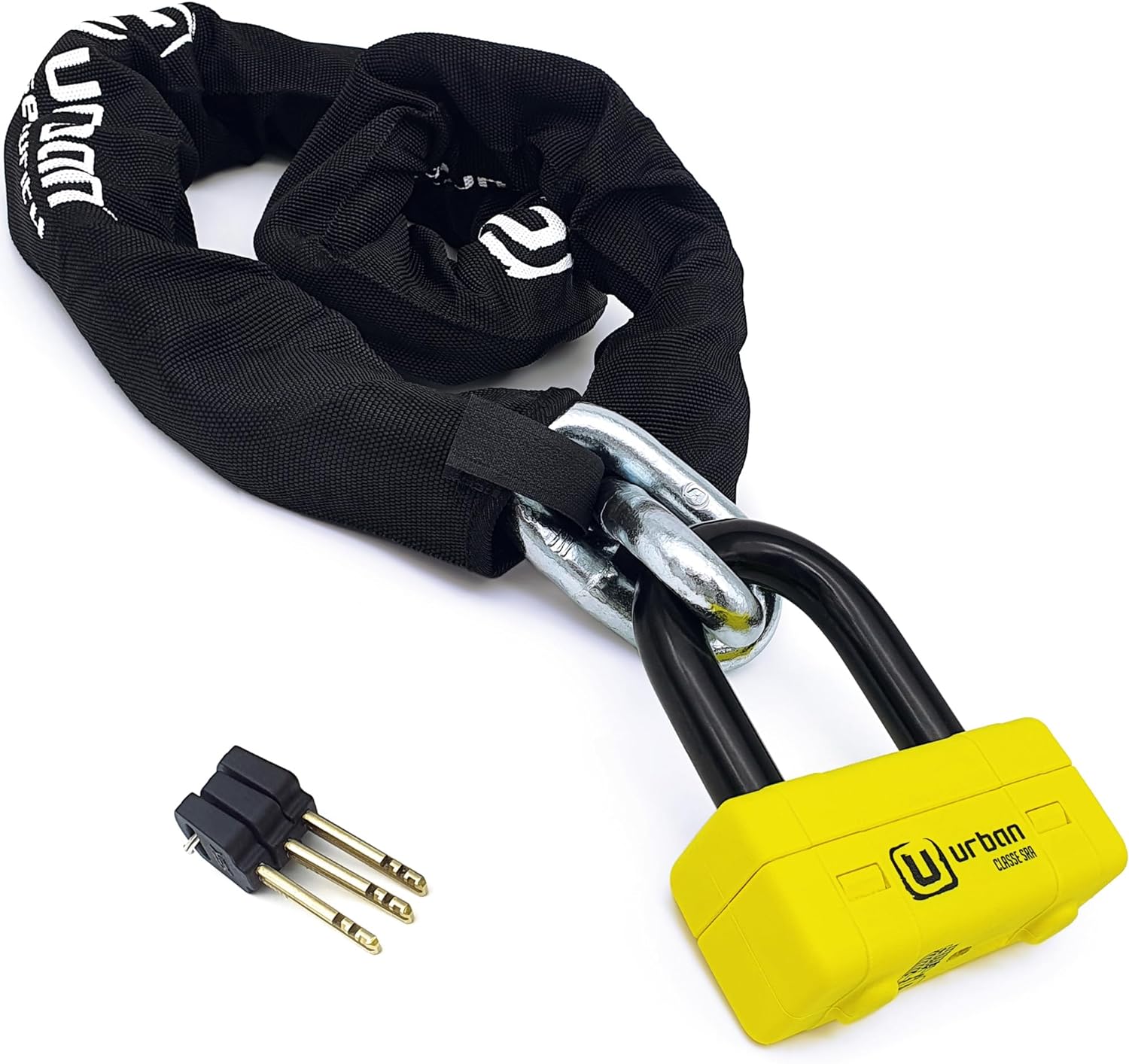 Urban Security UR75120 120cm Motorcycle Chain + Lock - Security Level 20 - Shop name