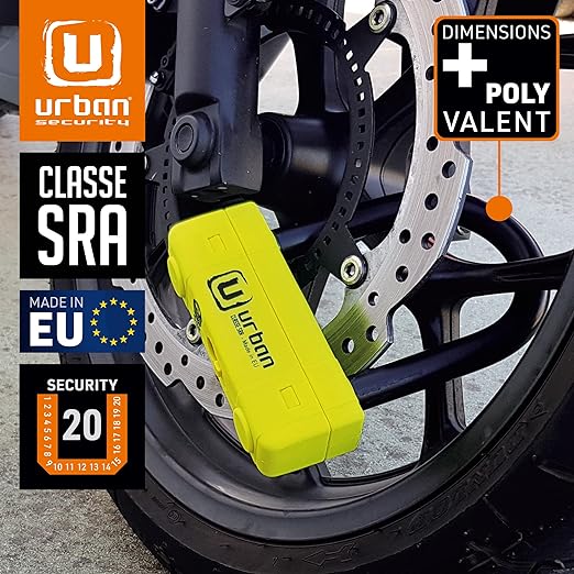 Urban Security UR85120Y Motorcycle U Lock - Security Level 20 - Shop name