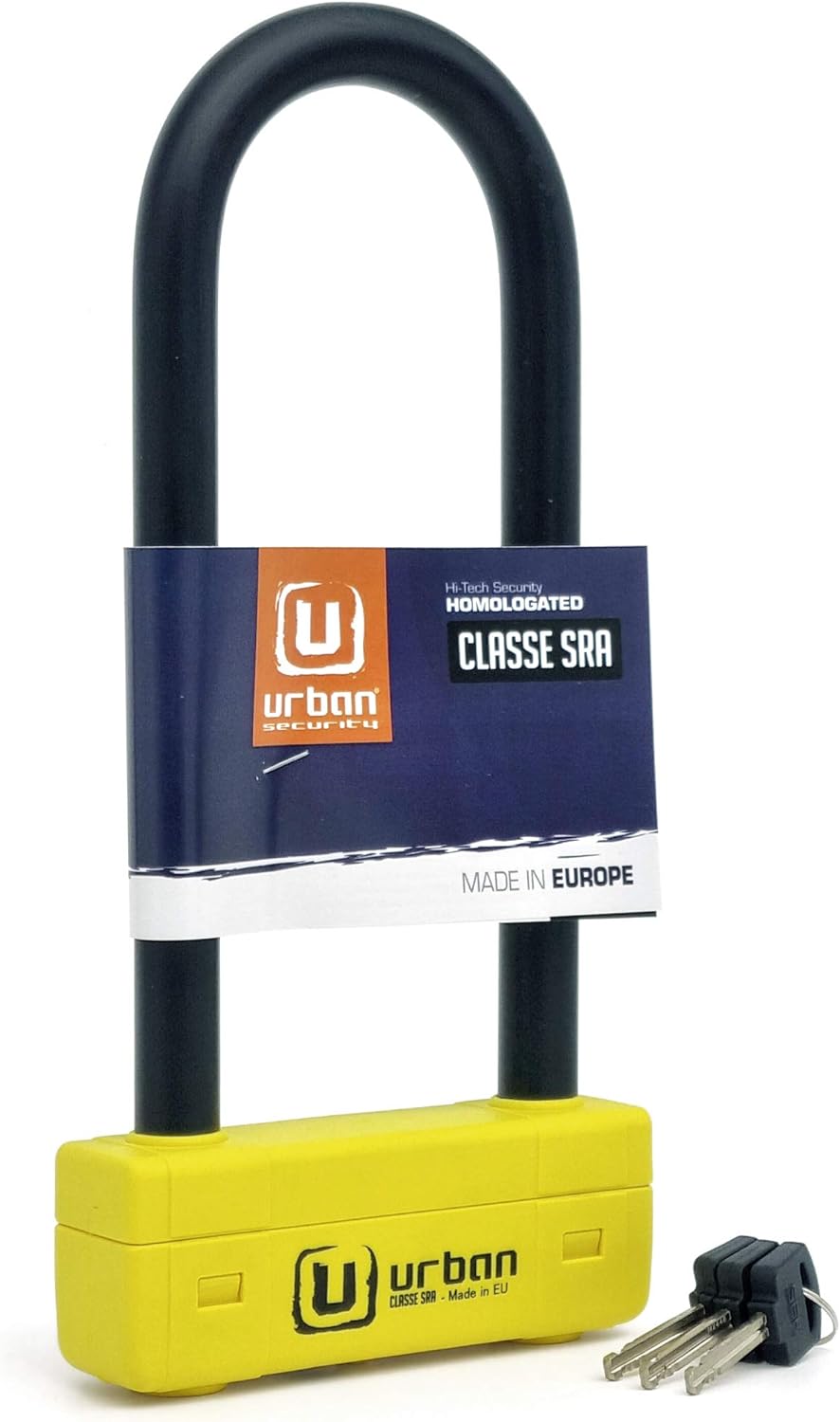 Urban Security UR85250Y Motorcycle U Lock - Security Level 20 - Shop name