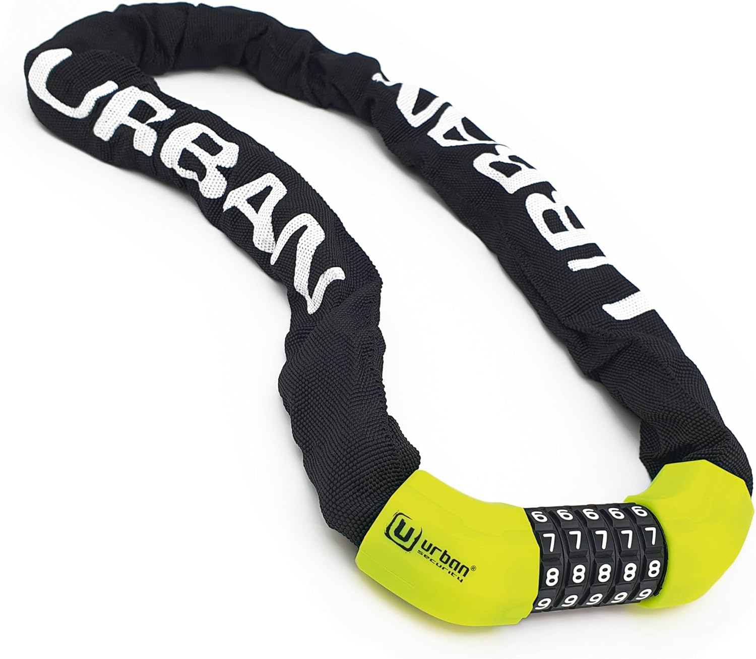 Urban Security UR890 100cm Motorcycle Chain + Combination Lock - Security Level 8 - Shop name