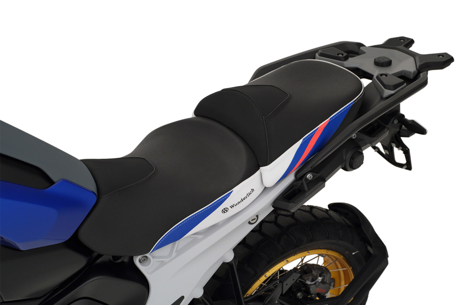 Wunderlich Rider Seat Aktivkomfort with Aftermarket Heating Low | Black | BMW R 1250 GS Adventure - Pyramid Motorcycle Accessories