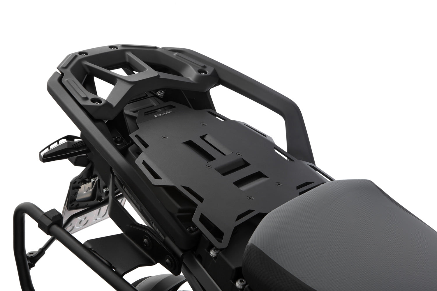 Wunderlich Pillion Luggage Rack Rallye with Passenger Frame | Black | BMW R nineT - Pyramid Motorcycle Accessories