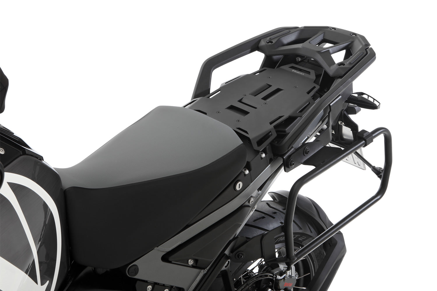 Wunderlich Pillion Luggage Rack Rallye with Passenger Frame | Black | BMW R nineT - Pyramid Motorcycle Accessories