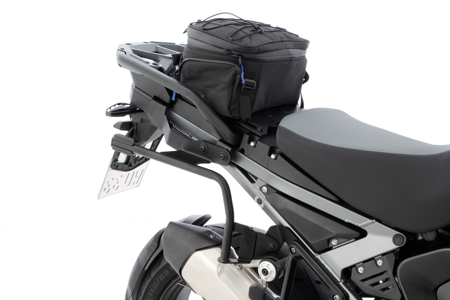 Wunderlich Pillion Luggage Rack Rallye with Passenger Frame | Black | BMW R nineT - Pyramid Motorcycle Accessories