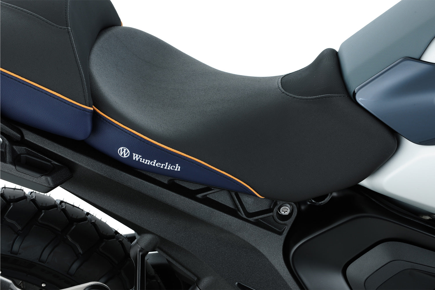 Wunderlich Aktivkomfort Rider Seat with Plug & Play Seat Heating High | Black - Pyramid Motorcycle Accessories