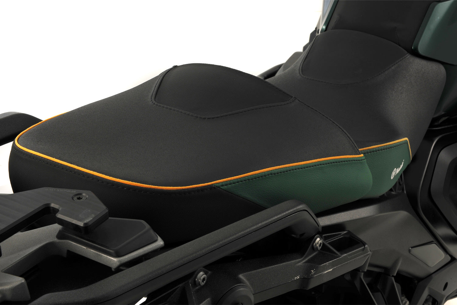 Wunderlich Passenger Seat Aktivkomfort with Seat Heating Smart Standard | Green Gold | BMW R 1300 GSΒ -Β Β Pyramid Motorcycle Accessories