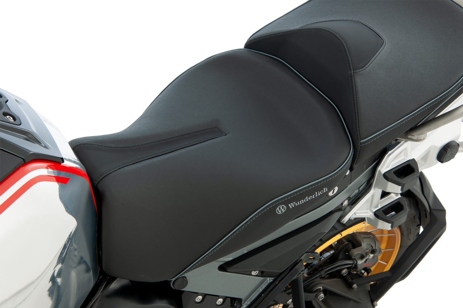 Wunderlich Aktivkomfort Rider Seat with Smart Plug & Play Heating Standard | Black - Pyramid Motorcycle Accessories