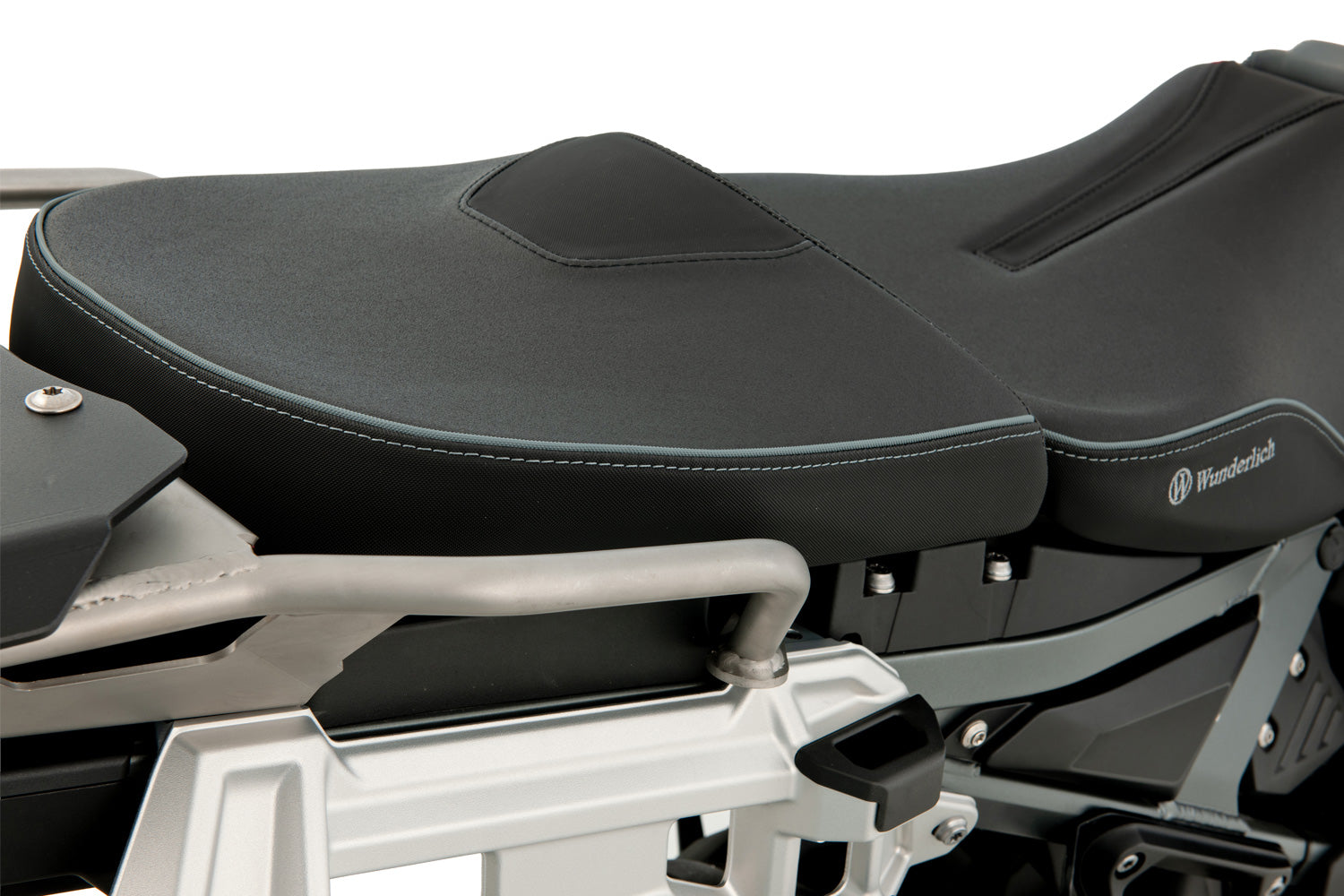 Wunderlich Passenger Seat Aktivkomfort with Heating Smart Standard | Black | BMW R 1300 GS Adventure - Pyramid Motorcycle Accessories