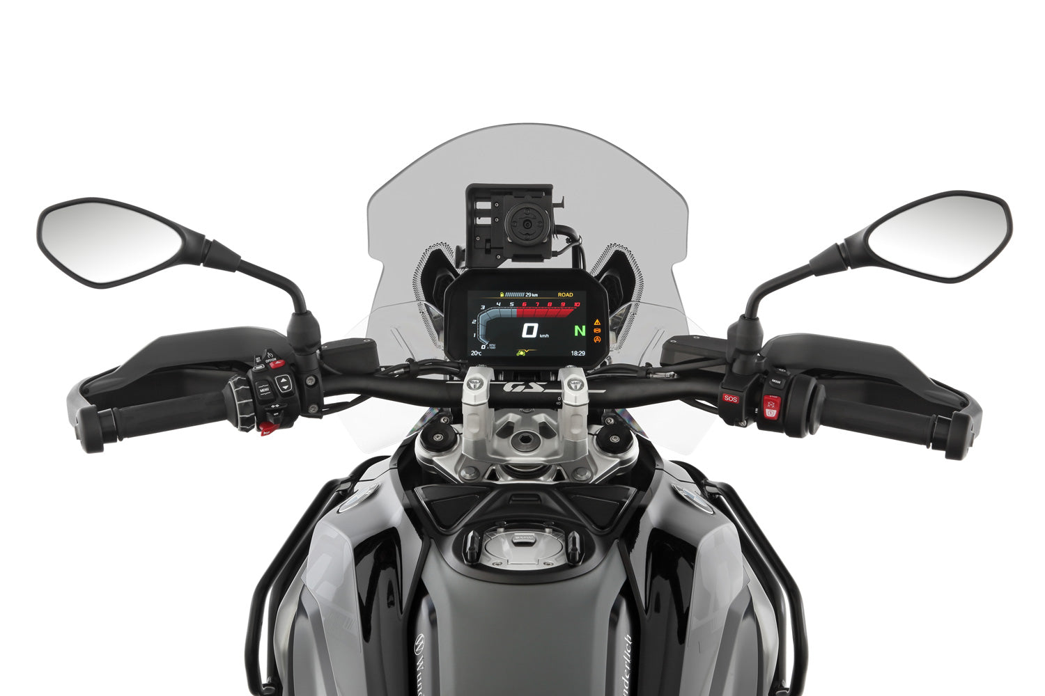Wunderlich Marathon Windshield For Models without ACC | R 1300 GS | Smoked Grey - Pyramid Motorcycle Accessories