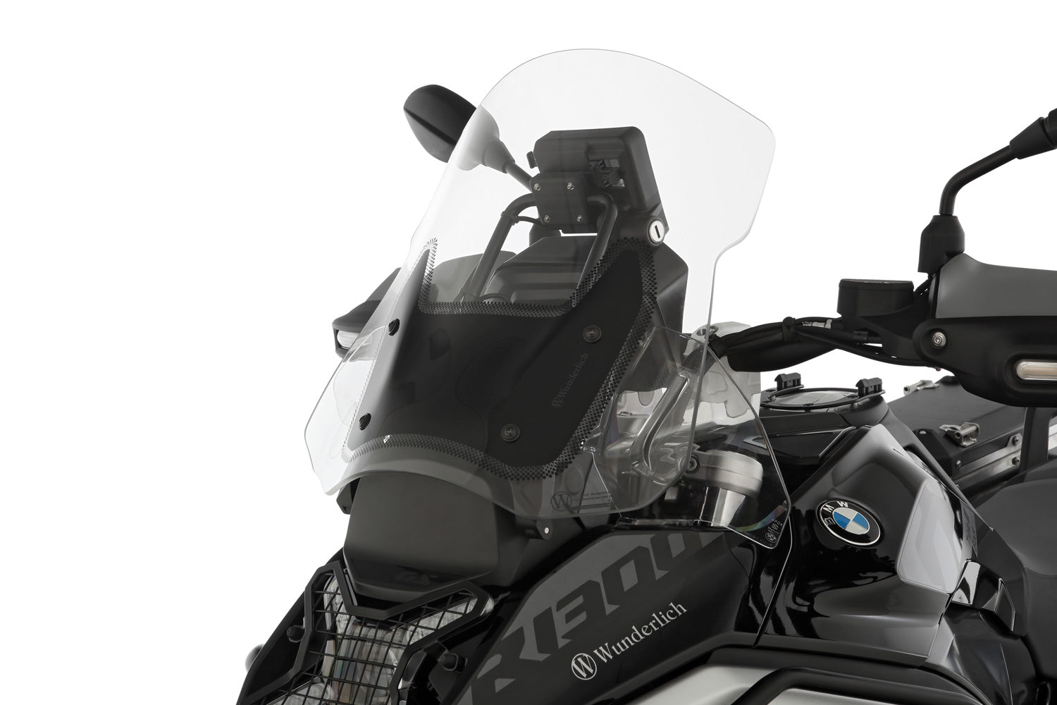 Wunderlich Windshield Marathon with Reinforcement Left and Right | Clear | BMW R 1250 GS Adventure - Pyramid Motorcycle Accessories
