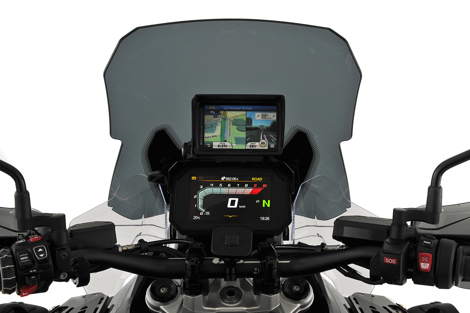 Wunderlich Windshield Marathon Pro For Models with ACC | R 1300 GS | Smoked Grey - Pyramid Motorcycle Accessories