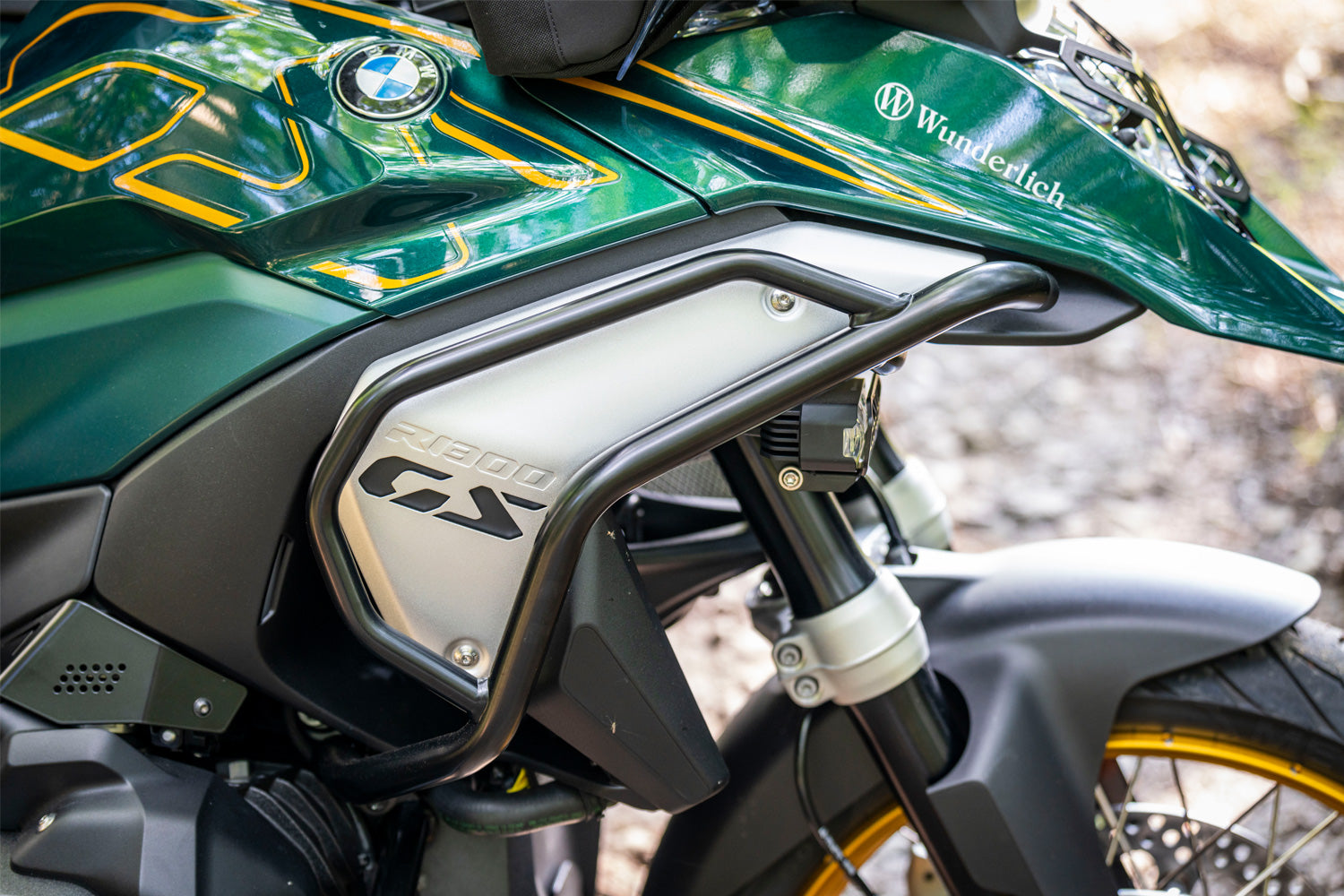 Wunderlich Cylinder Head Protection for Original Engine | R 1300 GS | Black - Pyramid Motorcycle Accessories