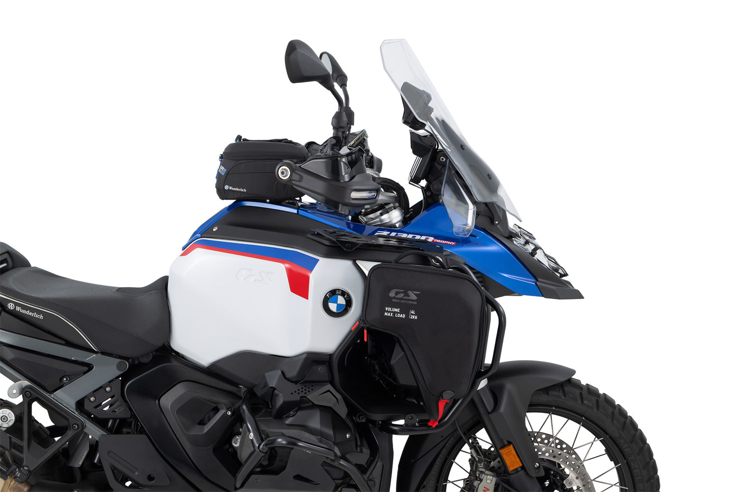 Wunderlich Tank Protection Bar Ultimate Pro | Silver-Black | BMW R 1300 GS Adventure - Pyramid Motorcycle Accessories