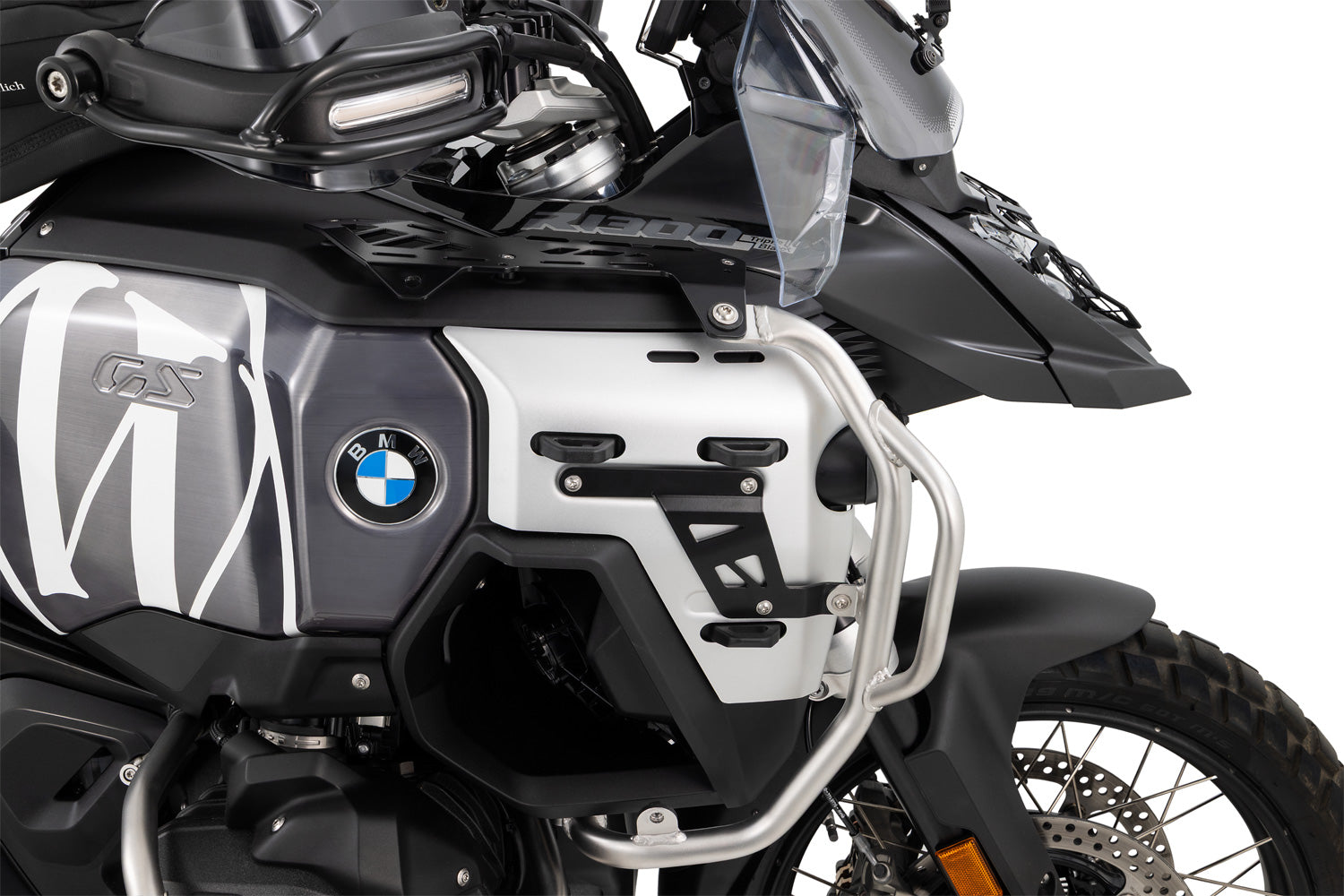 Wunderlich Ultimate Tank Protection Bar | Silver-Black | BMW R 1300 GS Adventure - Pyramid Motorcycle Accessories