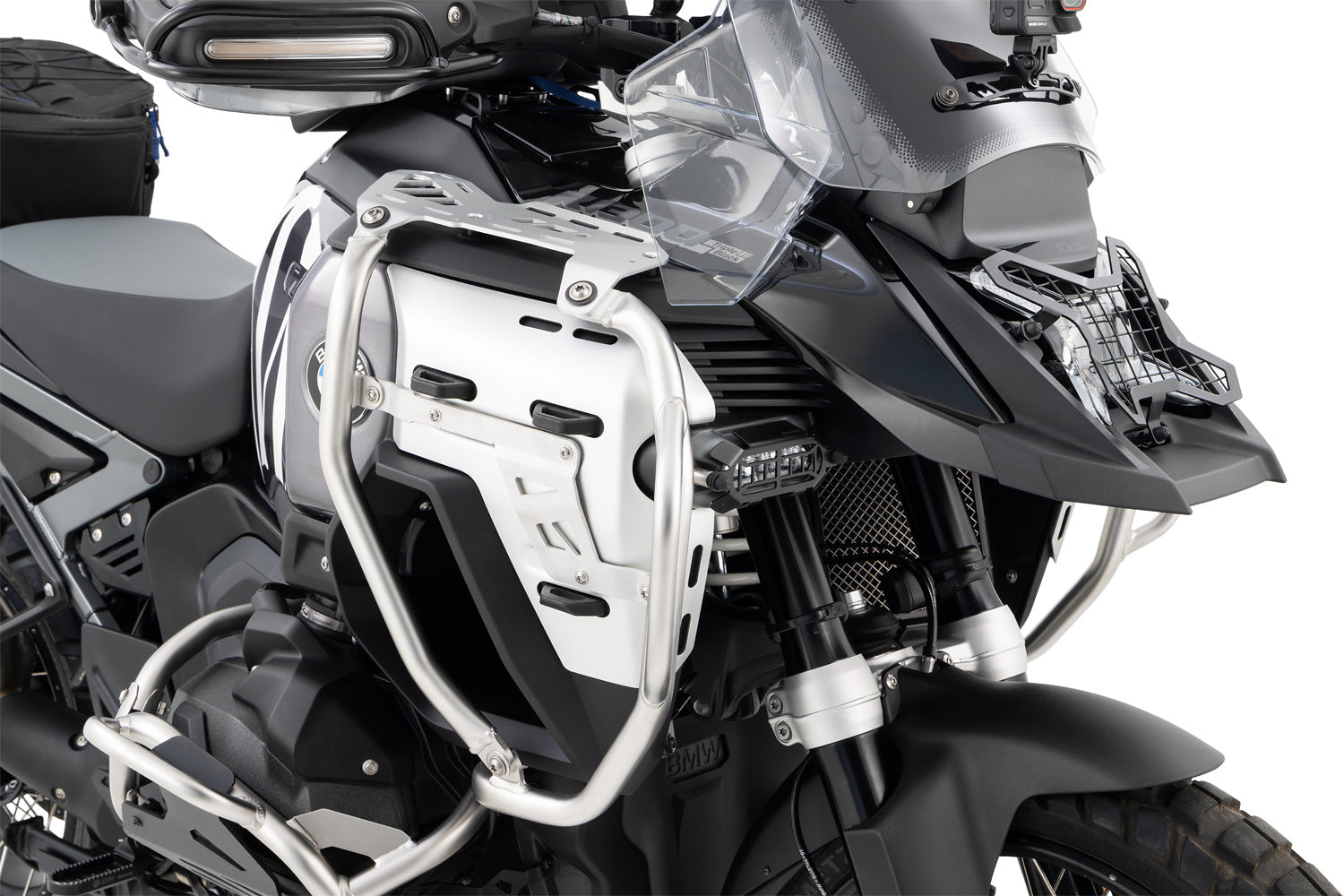 Wunderlich Reinforcement Bar For Tank Protection Ultimate | Silver | BMW R 1300 GS Adventure - Pyramid Motorcycle Accessories