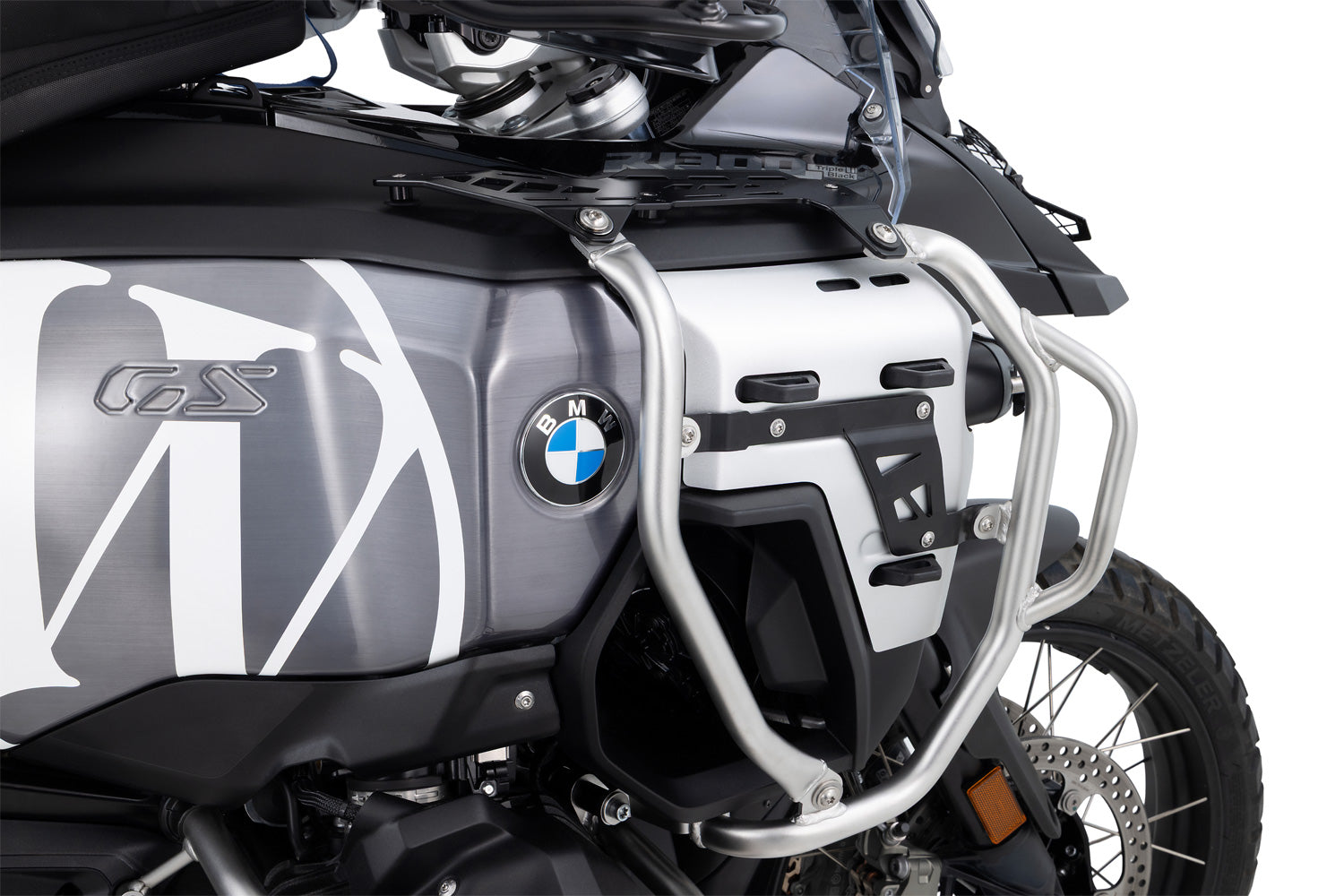Wunderlich Tank Protection Bar Ultimate Pro | Black-Silver | BMW R 1300 GS Adventure - Pyramid Motorcycle Accessories