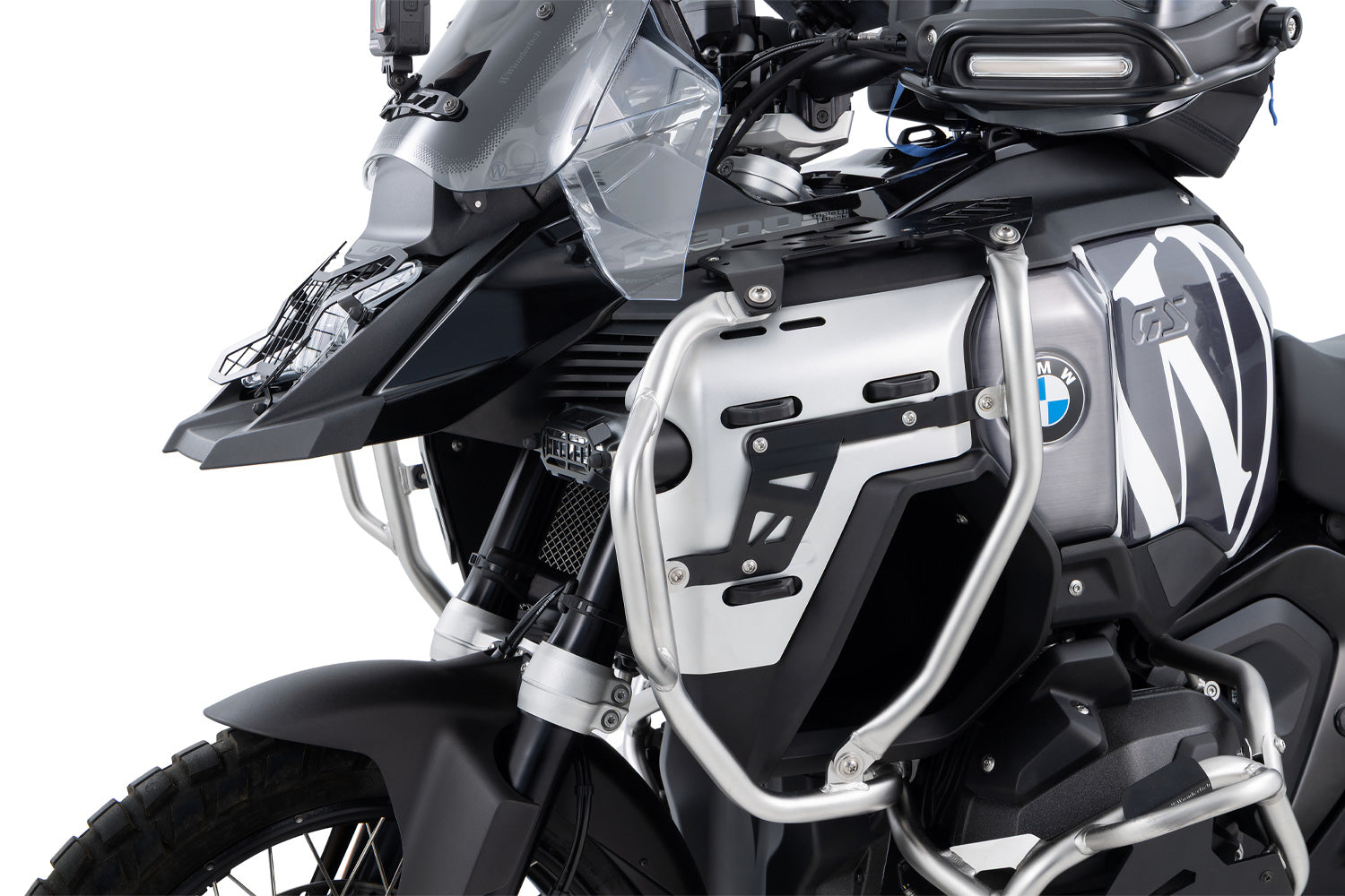 Wunderlich Tank Protection Bar Ultimate Pro | Black-Silver | BMW R 1300 GS Adventure - Pyramid Motorcycle Accessories