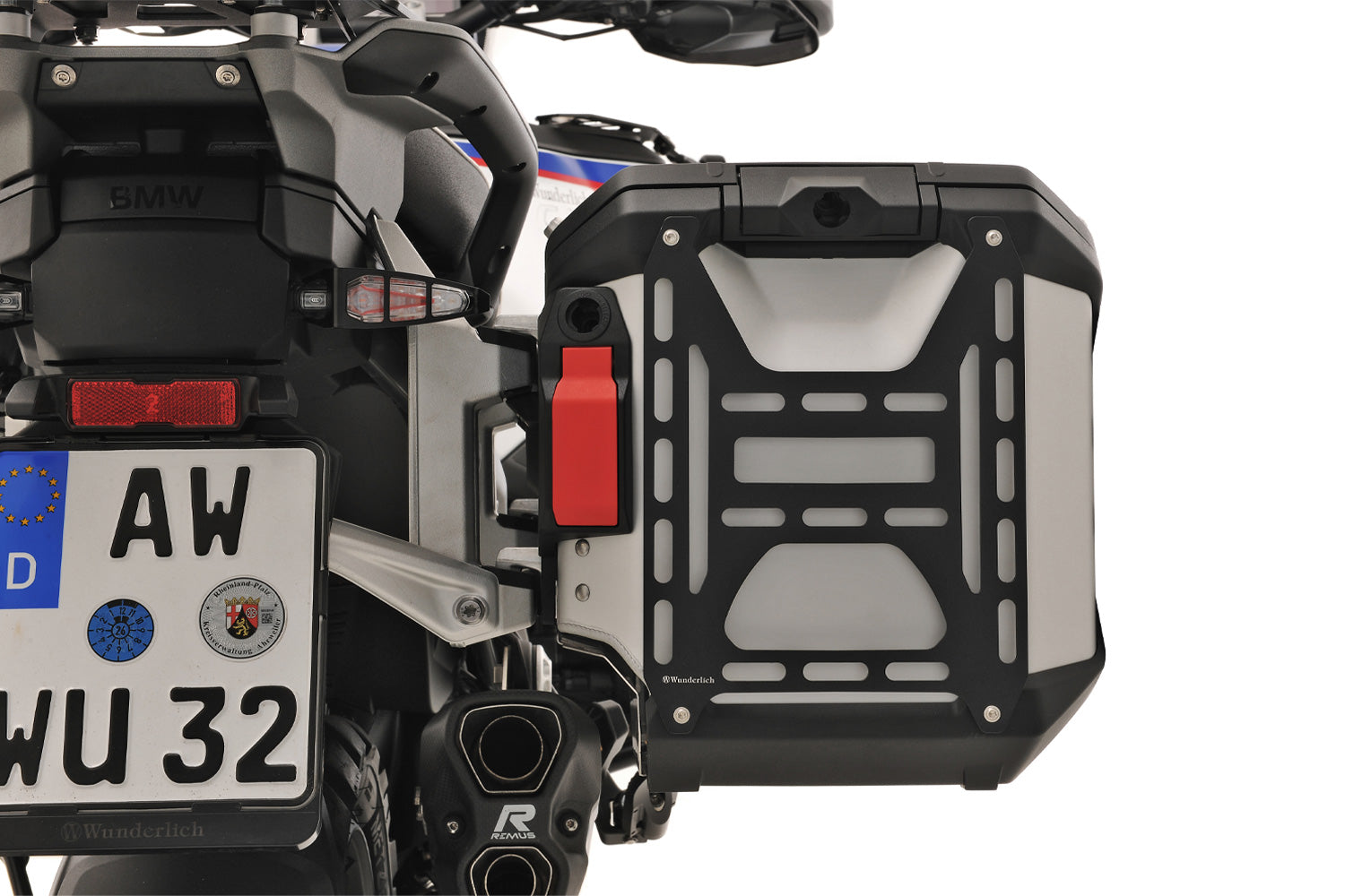 Wunderlich Rear Rack For Original Aluminium Panniers Piece | Black | BMW R 1300 GS - Pyramid Motorcycle Accessories