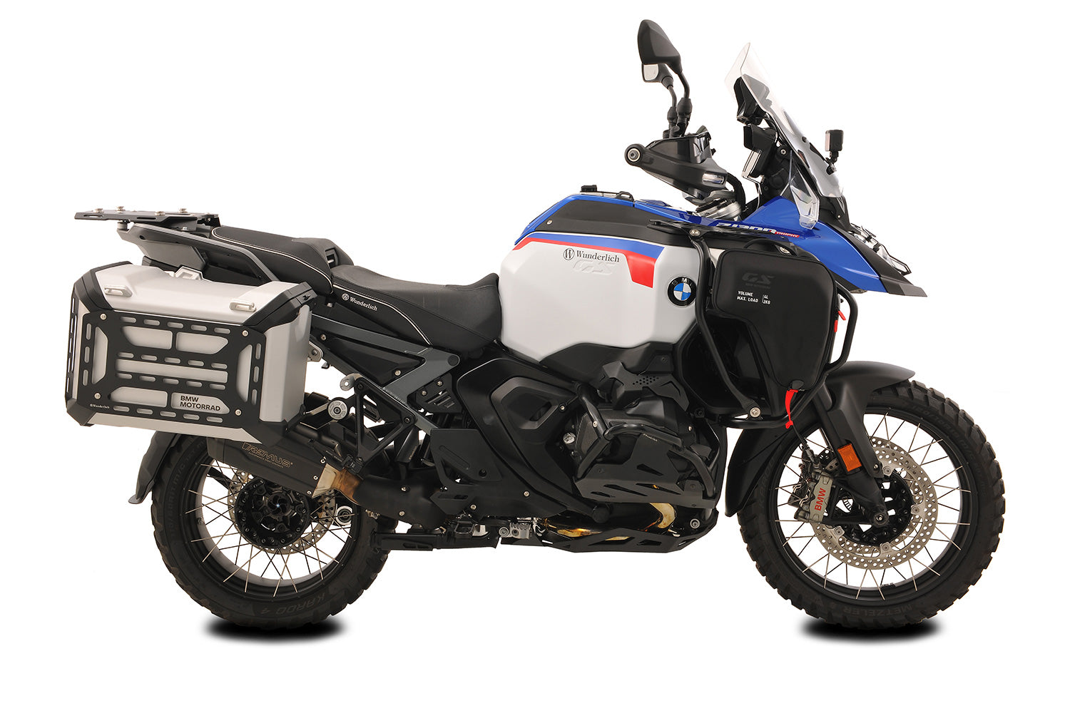 Wunderlich Side Rack For Original Aluminium Panniers Piece | Black | BMW R 1300 GS - Pyramid Motorcycle Accessories