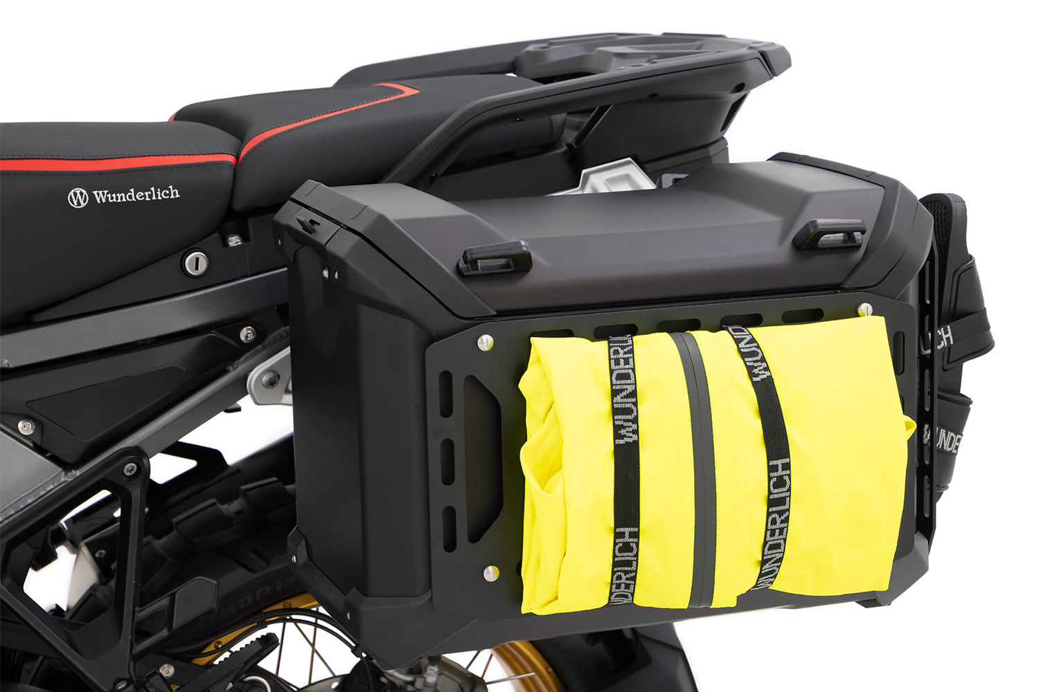 Wunderlich Side Rack For Original Aluminium Panniers Piece | Black | BMW R 1300 GS - Pyramid Motorcycle Accessories