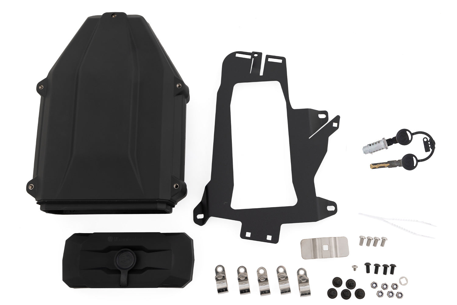 Wunderlich Toolbox Suitable Luggage Rack for Original keys | Black | BMW R 1300 GS - Pyramid Motorcycle Accessories