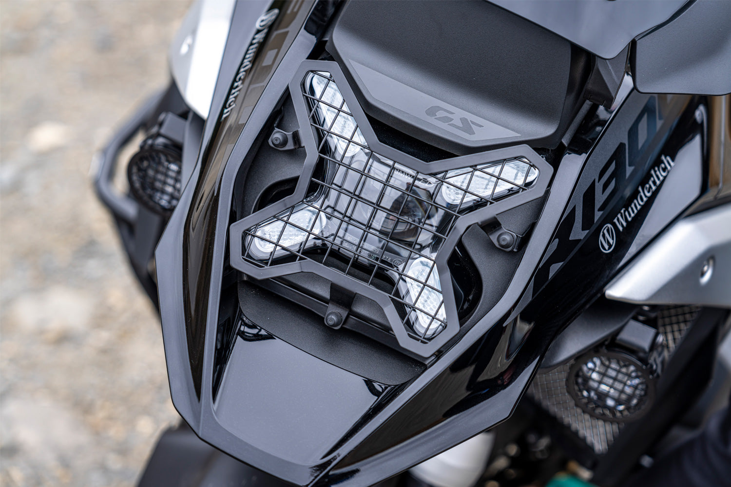 Wunderlich Headlight Guard Detachable | R 1300 GS | Black - Pyramid Motorcycle Accessories