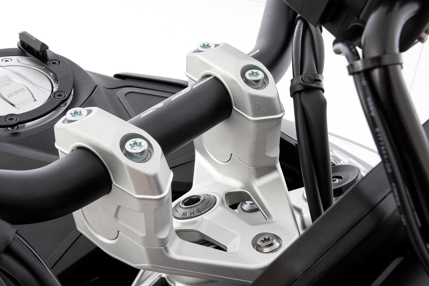 Wunderlich Handlebar Riser Ergo 40mm | R 1300 | Silver - Pyramid Motorcycle Accessories