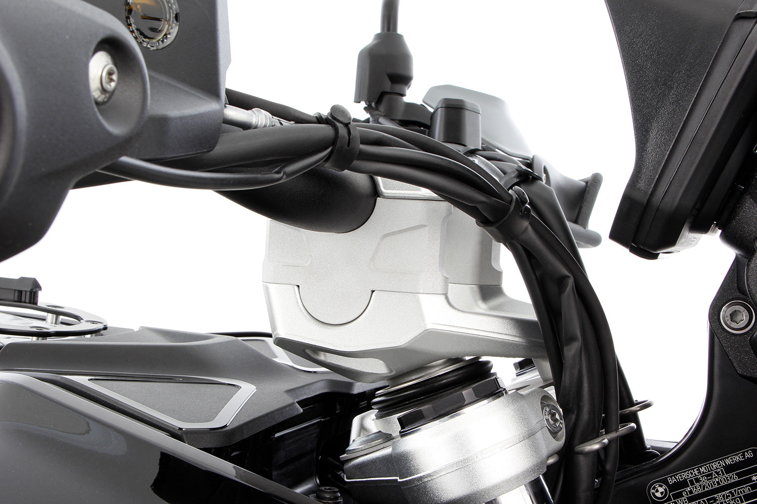 Wunderlich Handlebar Riser Ergo 40mm | R 1300 | Silver - Pyramid Motorcycle Accessories