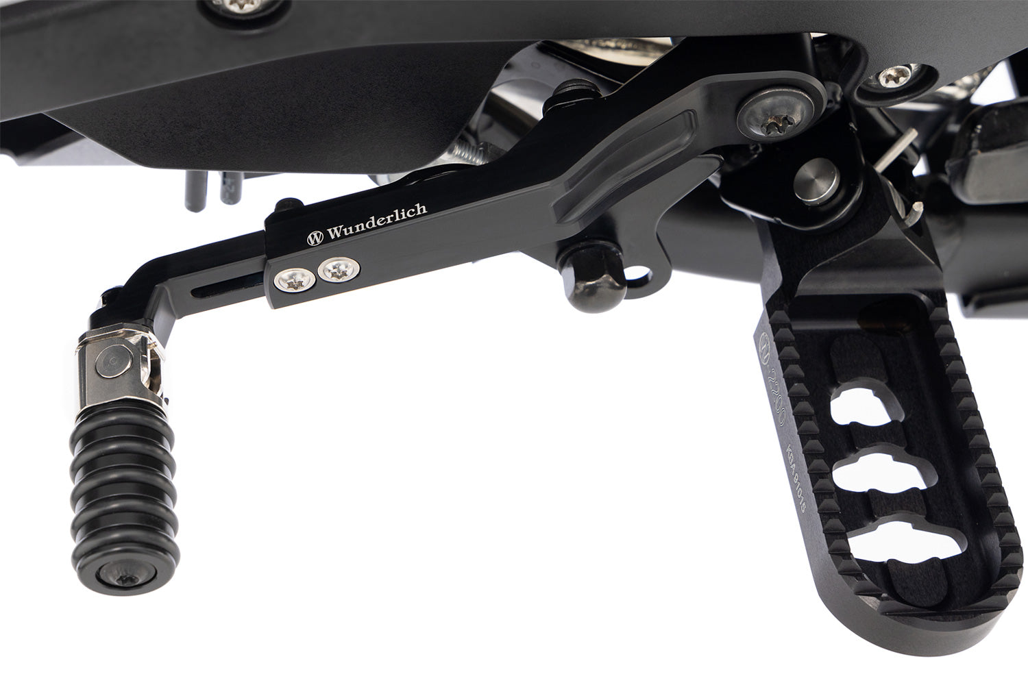 Wunderlich Adjustable Gear Shift Clever Lever | R 1300 GS | Black - Pyramid Motorcycle Accessories