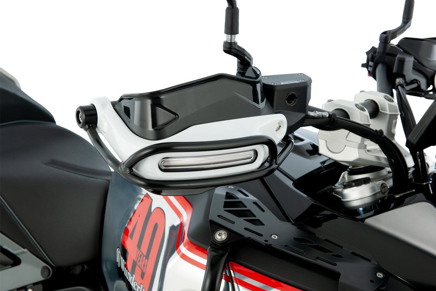 Wunderlich Mounting Kit for Indicator Hand Guard Bracket | R 1300 GS | Black - Pyramid Motorcycle Accessories
