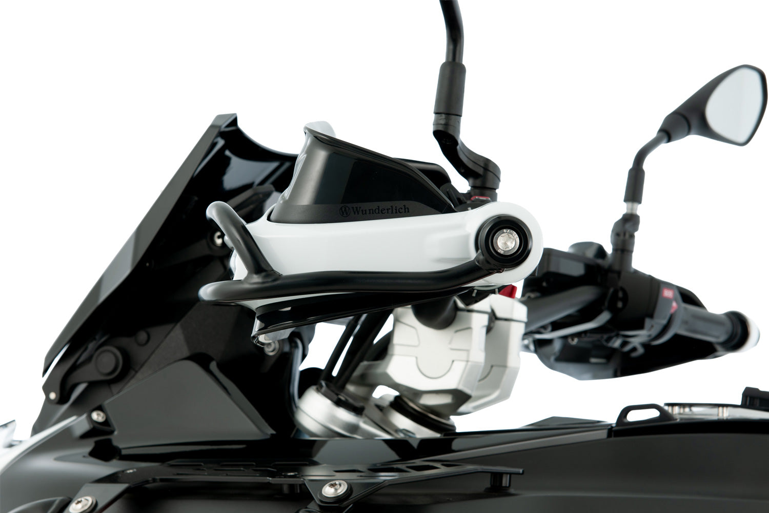 Wunderlich Mounting Kit for Indicator Hand Guard Bracket | R 1300 GS | Black - Pyramid Motorcycle Accessories