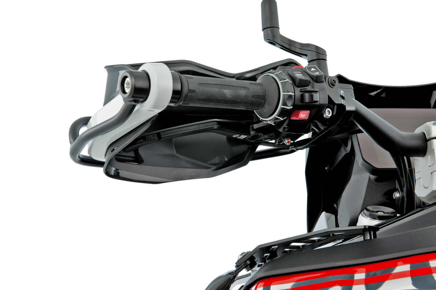 Wunderlich Mounting Kit for Indicator Hand Guard Bracket | R 1300 GS | Black - Pyramid Motorcycle Accessories