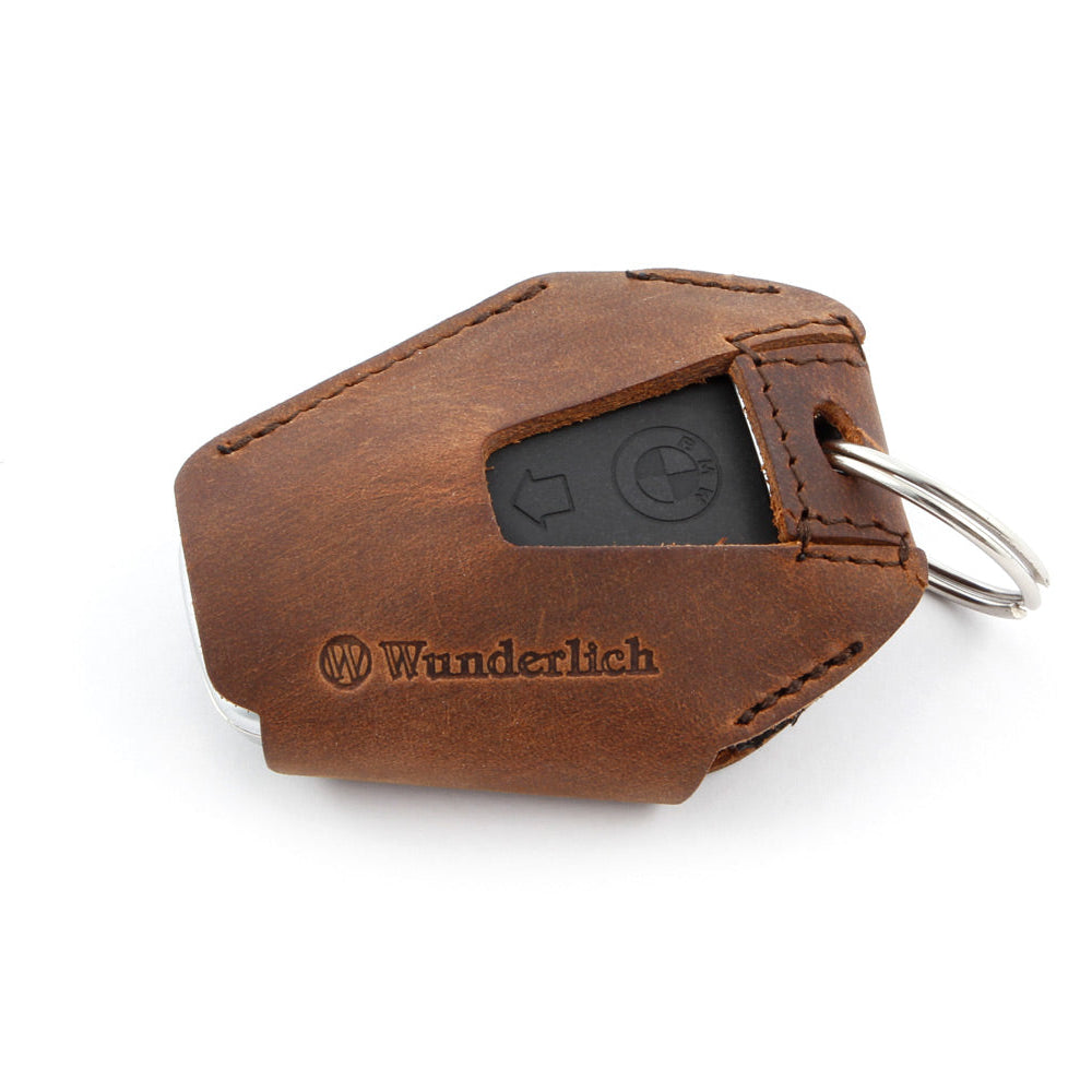 Wunderlich Keyless Ride Key Pouch Genuine Leather | Brown | BMW R 12 - Pyramid Motorcycle Accessories