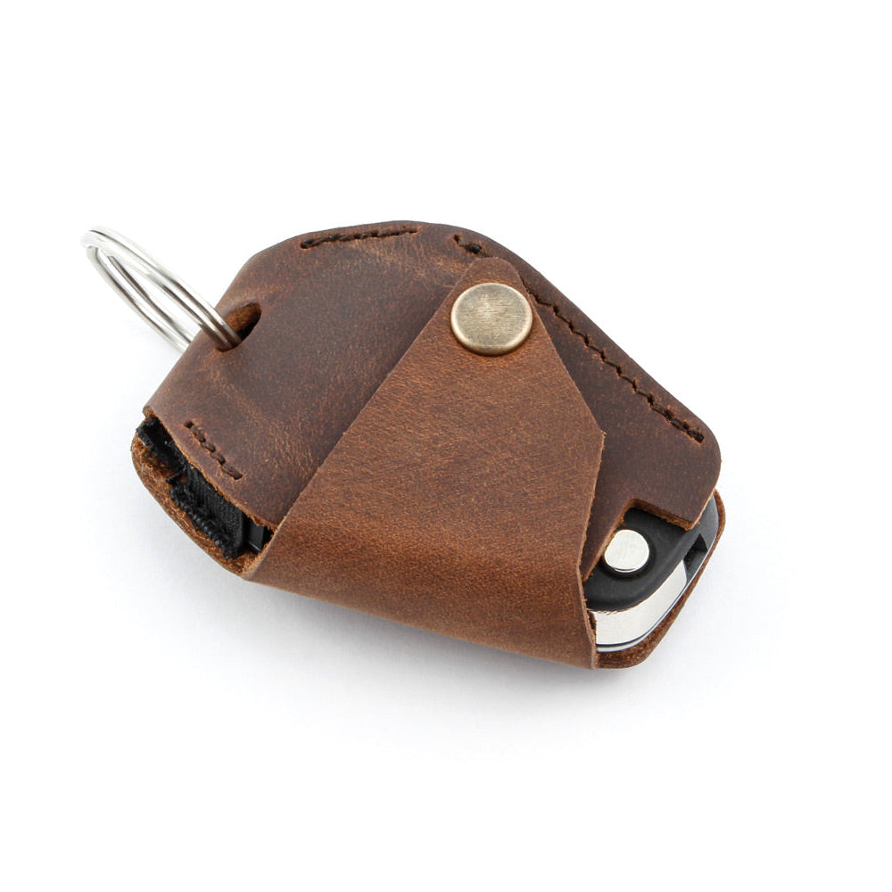 Wunderlich Keyless Ride Key Pouch Genuine Leather | Brown | BMW R 12 - Pyramid Motorcycle Accessories