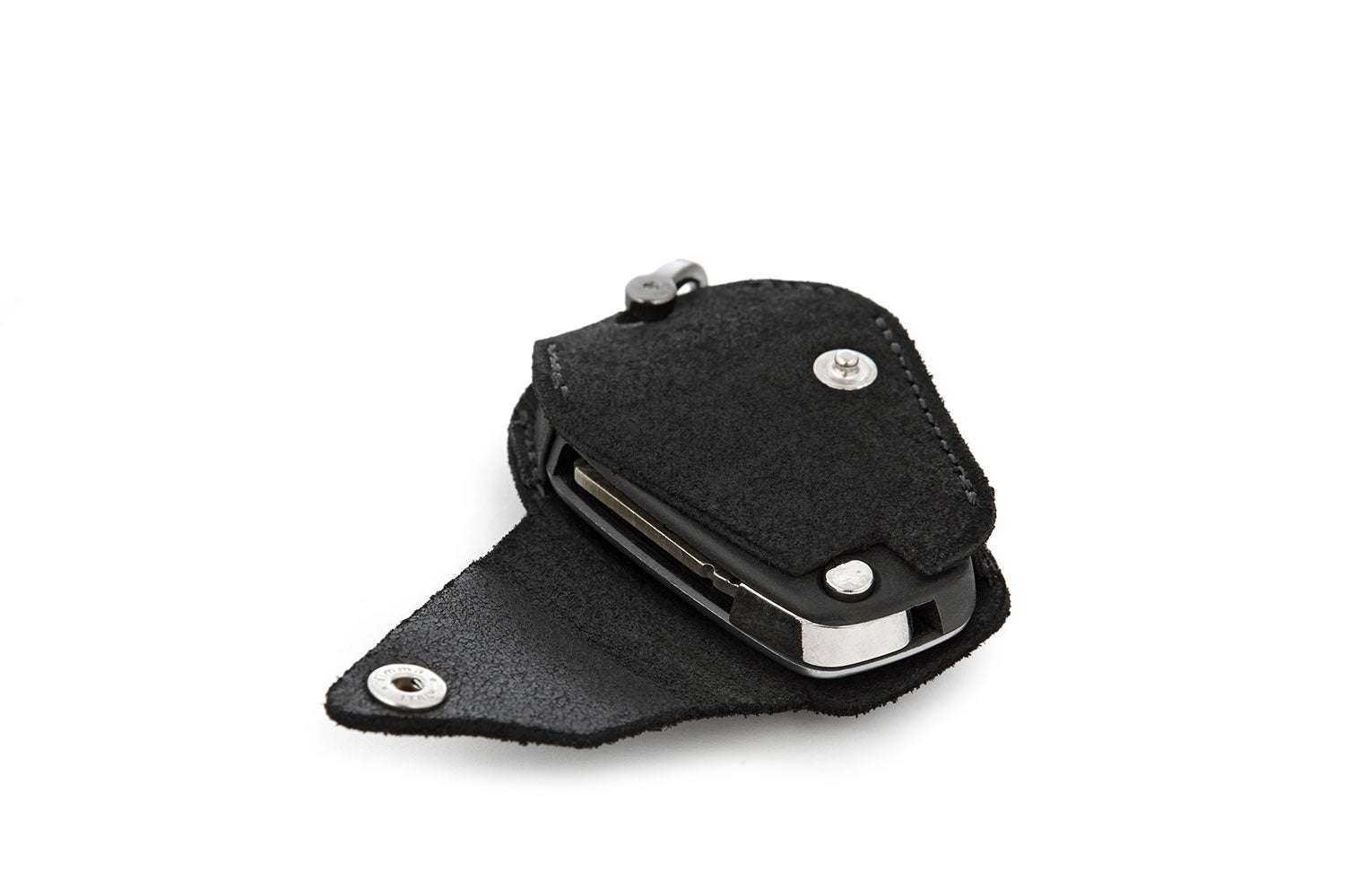 Wunderlich Keyless Ride Key Pouch Genuine Leather | Black | BMW R 12 - Pyramid Motorcycle Accessories