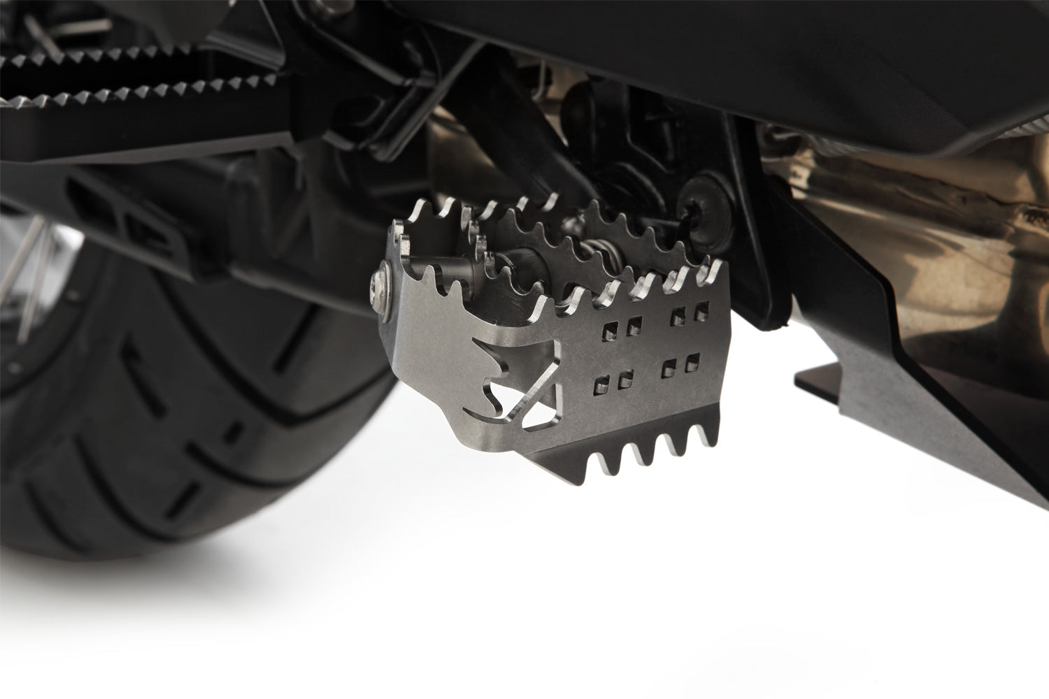 Wunderlich Enduro Brake Lever Enlargement | Silver - Pyramid Motorcycle Accessories