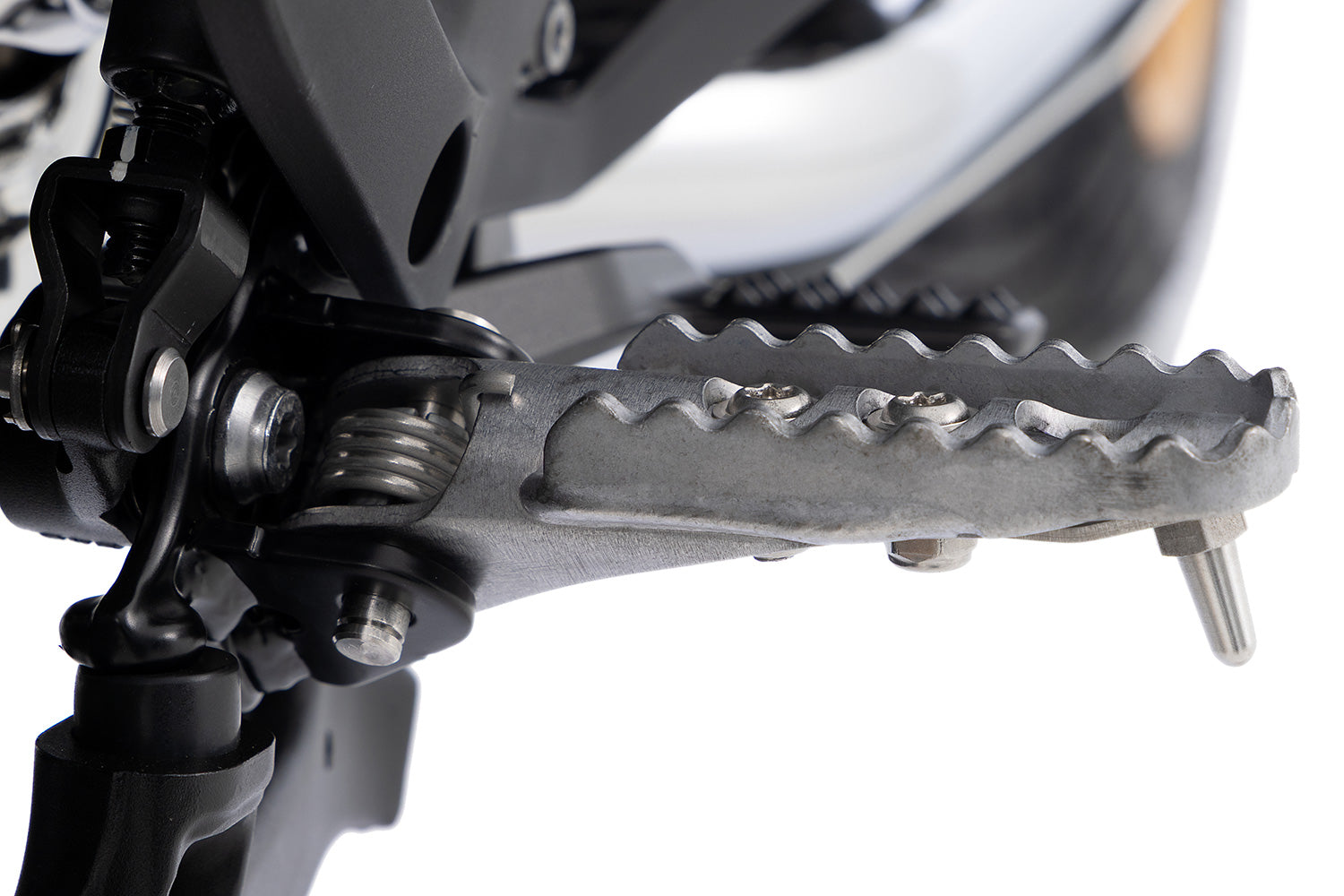 Wunderlich Lean Angle Indicators For Original Footrests | R 1300 Gs | Silver - Pyramid Motorcycle Accessories