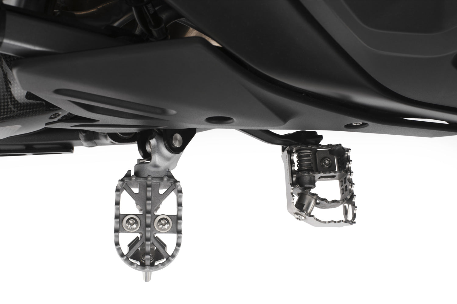 Wunderlich Lean Angle Indicator For Enduro Footrests Set | Silver | BMW R 1300 GS Adventure - Pyramid Motorcycle Accessories