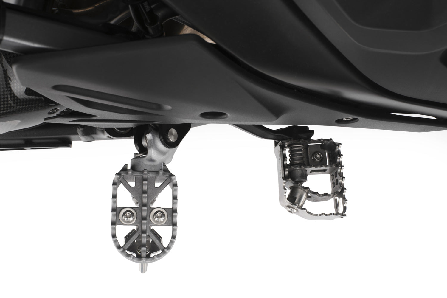 Wunderlich Lean Angle Indicator For Enduro Footrests Set | Silver | BMW R 1300 GS Adventure - Pyramid Motorcycle Accessories