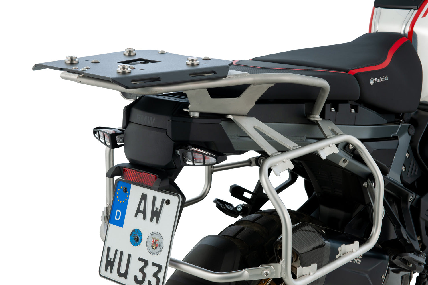 Wunderlich Top Case Rack Premium | Chrome | BMW R 1250 RT - Pyramid Motorcycle Accessories