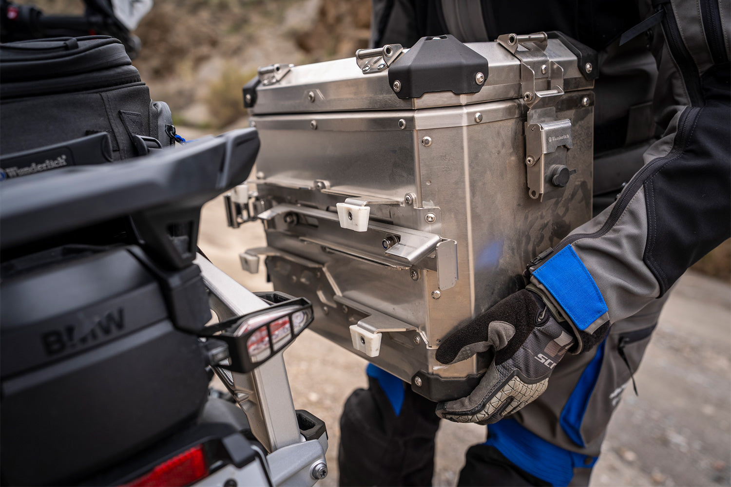 Wunderlich Case Set Extreme Slimline Directlock | Black - Pyramid Motorcycle Accessories