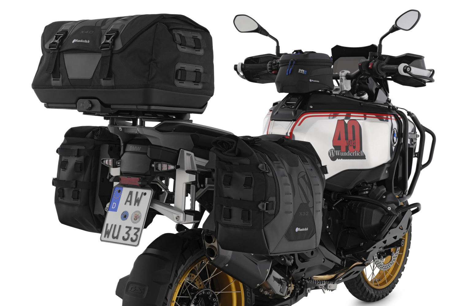 Wunderlich Pannier X-Rack Light Directlock | Black | BMW R 1300 GS Adventure - Pyramid Motorcycle Accessories