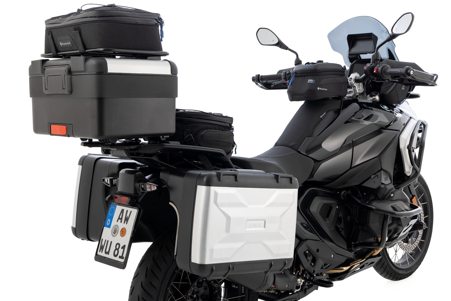Wunderlich Adapter Set for Vario Topcase | 1300 GS | BlackΒ -Β Β Pyramid Motorcycle Accessories