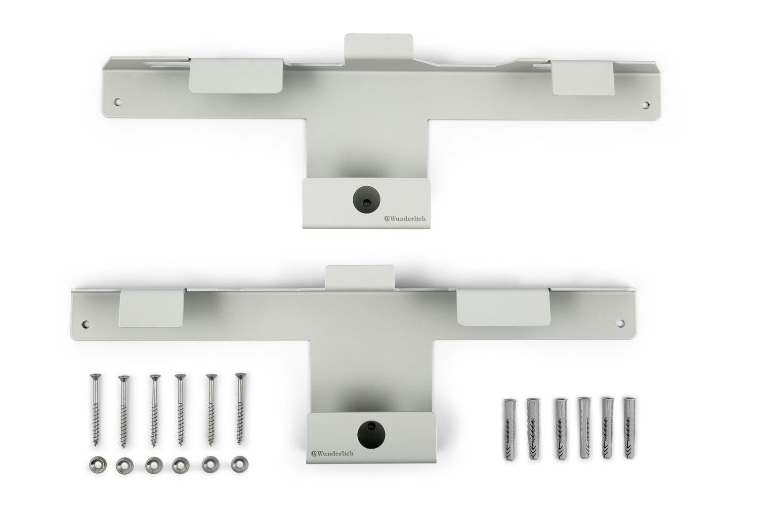 Wunderlich Wall Mount For Vario Case Set | Silver | BMW R 1300 GS - Pyramid Motorcycle Accessories